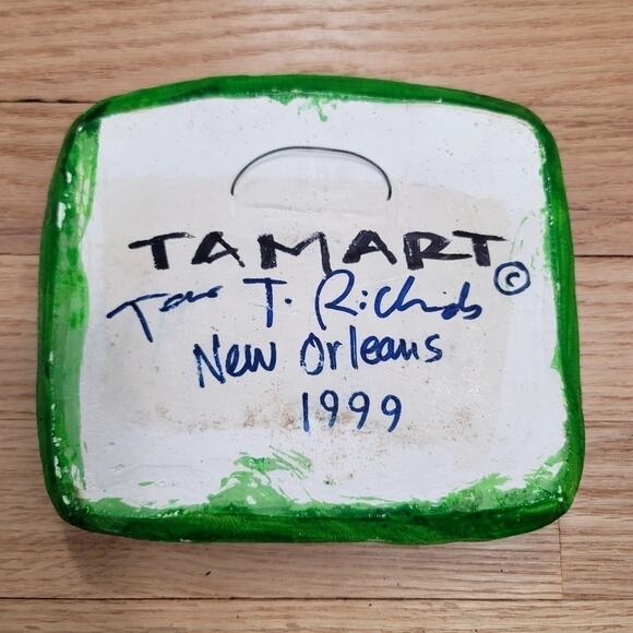 Vintage Signed Jumping Smiling Black Cat Wall Art Leaping Cat Kitten 1999 - Picture 10 of 16